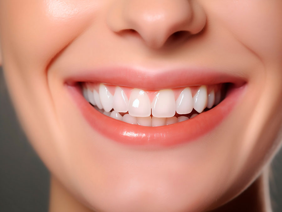 boca sonriente bruxismo